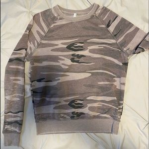 Z Supply Camo Crew Neck